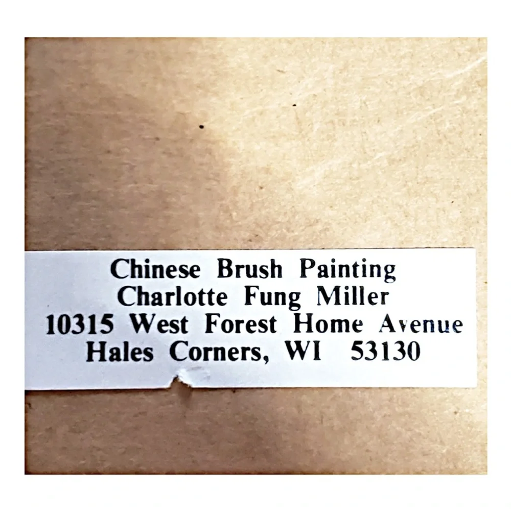 Charlette Fung Miller Original Watercolor Signed Rice Paper